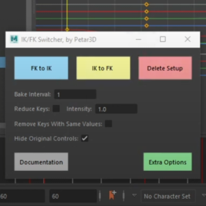free_maya_scripts_ikfkswitcher free maya animation script IK FK Switcher